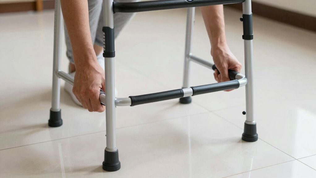 proper walker height adjustment