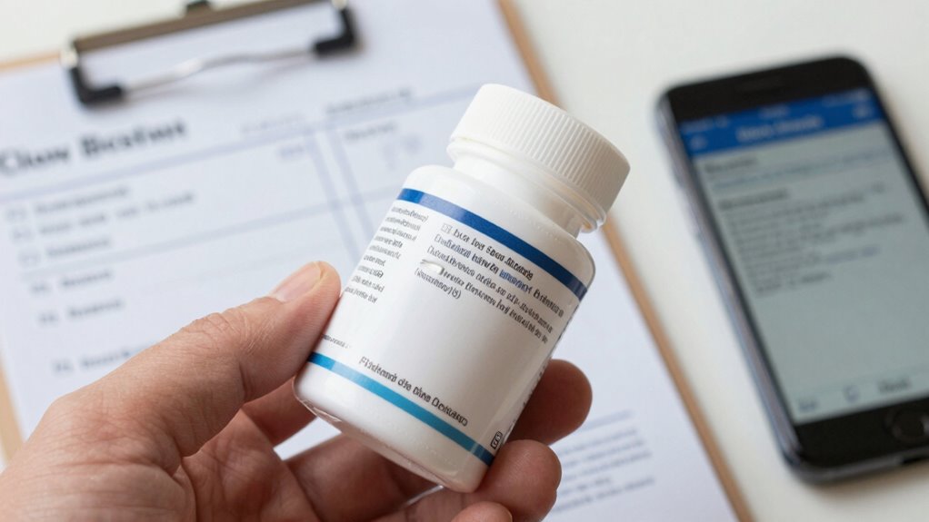 reading medication labels carefully