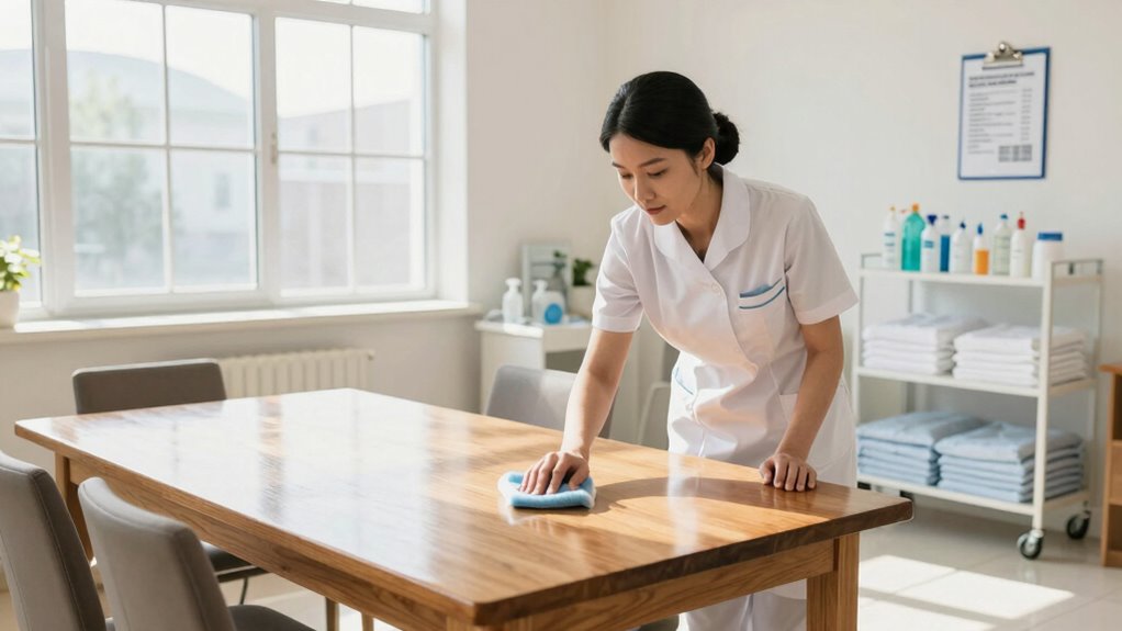 regular cleaning inspection routines