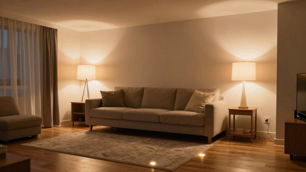 safe warm layered lighting