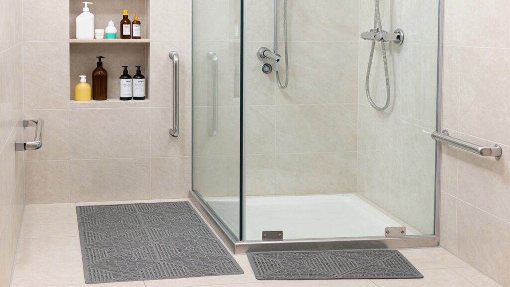 secure accessible shower design