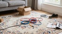 secure rugs and cords