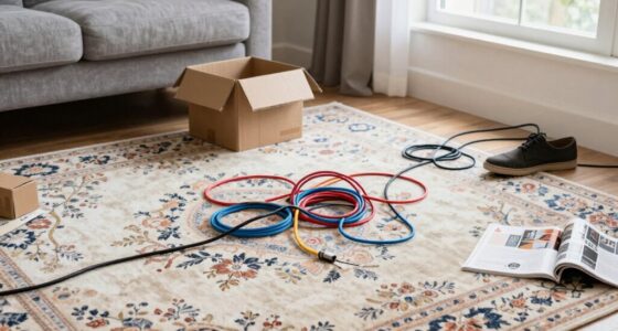 secure rugs and cords