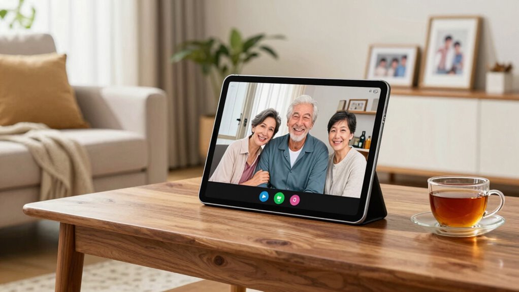 senior friendly video call tablet