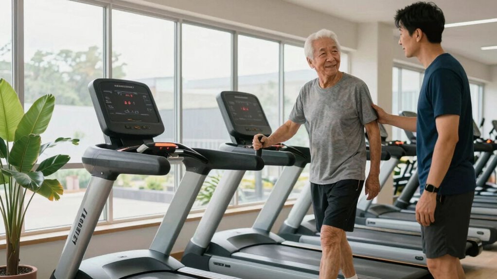 senior treadmill safety features