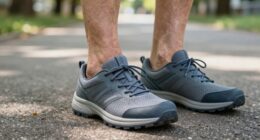 senior wide toe walking shoes