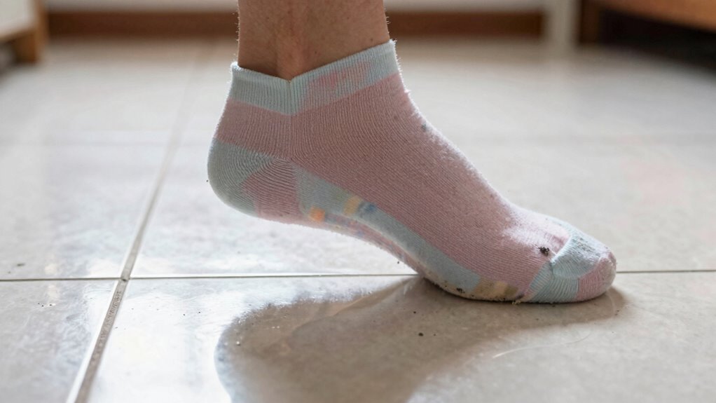 slippery socks cause falls