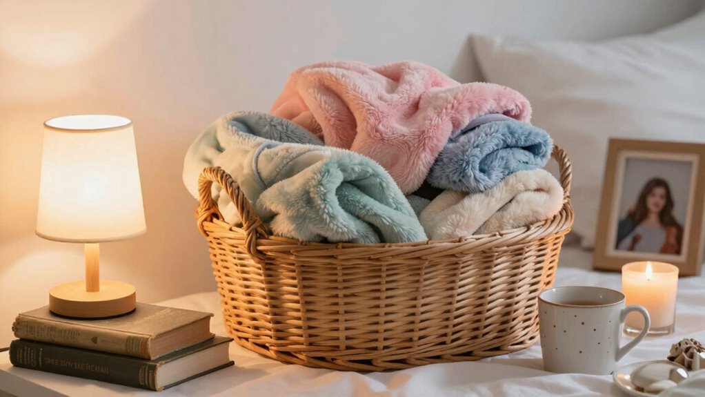 soothing bedtime essentials nearby