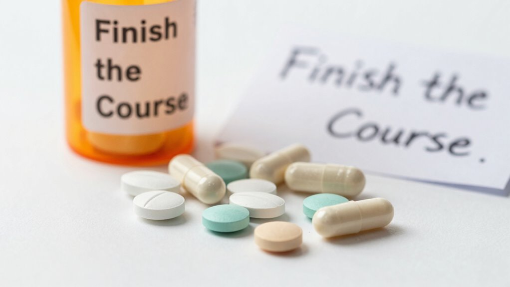 stop antibiotics early risks