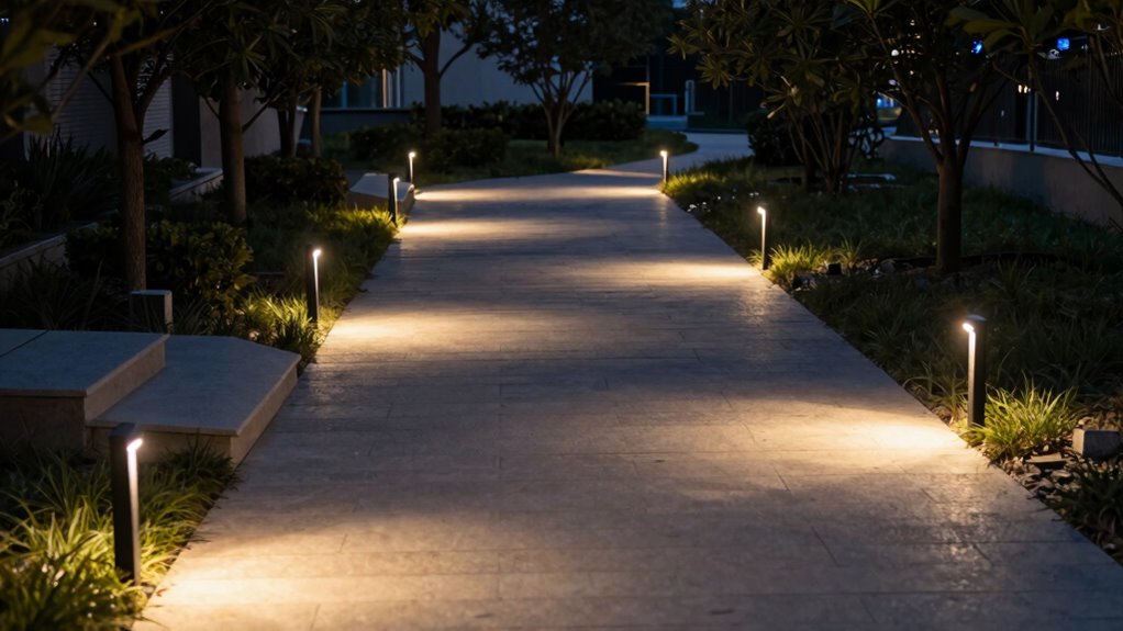 strategic downward consistent lighting