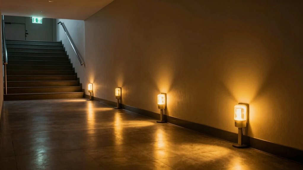 strategic emergency lighting placement