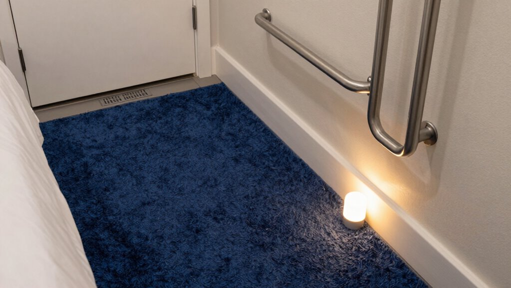 strategic non slip rug placement