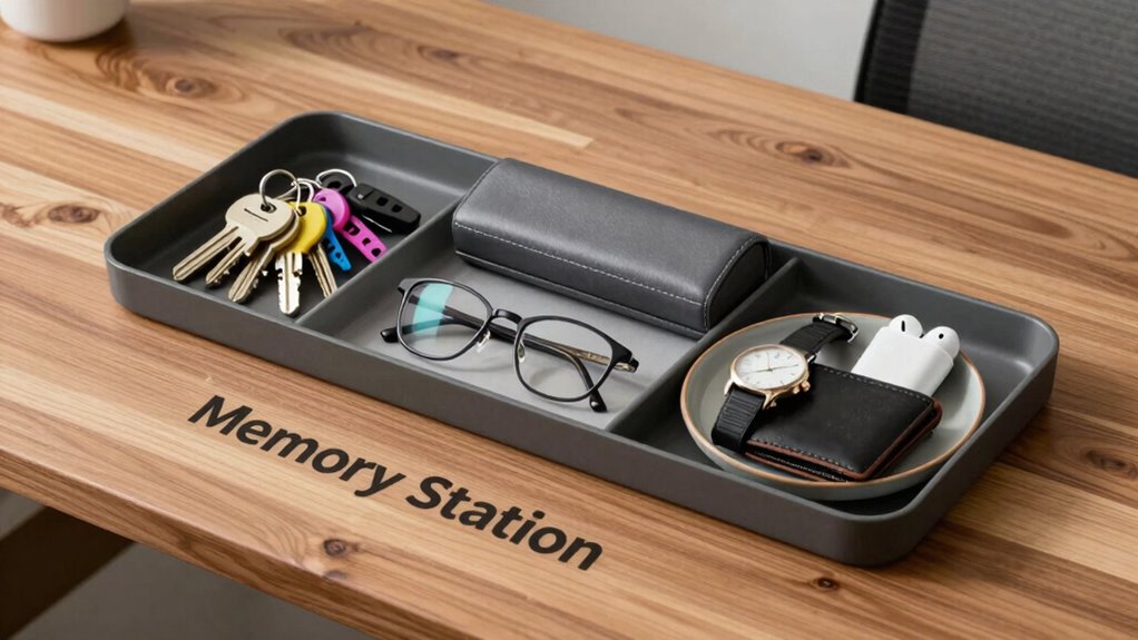 streamlined entryway item organization