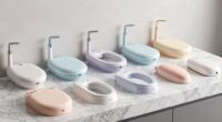 top raised toilet bidet combos