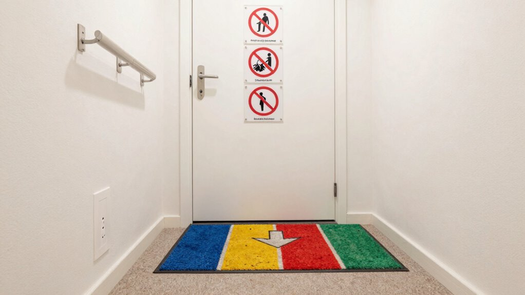 use clear visual safety signs