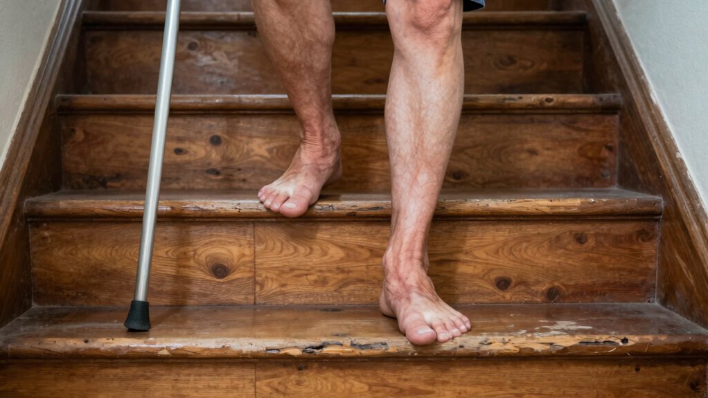 use strong leg first