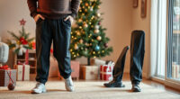 LETAOTAO Men's Elastic Waist Pants for Holiday Gatherings